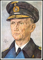 4736 Ritterkreuzträger Konteradmiral Dönitz, Ungebrauchte Color Karte, Aus Der VDA-Serie P.1.R.5 Nr.1, Erh. II  BF - Andere & Zonder Classificatie