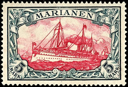 4958 5 Mark Kaiseryacht, Tadellos Ungebraucht Mit Originalgummierung, Gepr. Jäschke-L. BPP Und Drahn, Mi. 200.-, Katalog - Mariannes