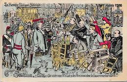 CPA FLEURY La Semaine Politique Satirique 1906 Non Circulé Inventaire Séparation Lépine Pompiers - Philosophie & Pensées