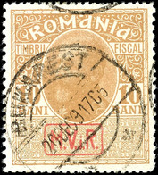 5046 10 B. Gelbbraun, Mattes Papier, Gestempelt, Signiert Hey BPP, Mi. 200.-, Katalog: 7y O - Autres & Non Classés