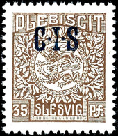 5074 35 Pfg Dienstmarke Mit Aufdruckfehler " 'C' Mit Spitzem Fuß Und 'I' Links Mit Einbuchtung" (Feld 55), Tadellos Post - Autres & Non Classés