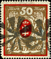 5112 50 M In Type Ya Mit Zeitgerechtem Sicherungsstempel, Etwas Erhöht Gepr. Soecknick BPP/Infla, Mi. 300,-, Katalog: 10 - Autres & Non Classés