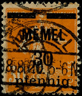 5160 30 Pf. A. 30 C. Gelborange, GC-Papier, Aufdruckabart I, Tadellos Gestempelt, Gepr. Erdwien BPP, Mi. 250,-, Katalog: - Memel (Klaïpeda) 1923