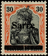 5203 30 Pf. Auf Orangeweiß, Type I, Tadellos Ungebraucht, Fotobefund Ney BPP, Katalog: 10yI * - Autres & Non Classés