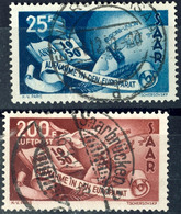 5329 1950, "Europarat" Kpl. Mit Je Zentr. Stempel, Fotokurzbefund Ney VPP "einwandfrei", Mi. 320.-, Katalog: 297/98 O - Other & Unclassified