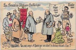 CPA FLEURY La Semaine Politique Satirique 1906 Non Circulé Alambic Alcool - Philosophie & Pensées