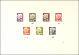 5359 Heuss 30 Fr. In Originalfarbe, 50 Fr. In Farbe Der 45 Fr., 50 Fr. In Originalfarbe, 50 Fr. In Farbe Der 60 Fr., 50  - Other & Unclassified