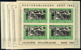 5413 Genter Ausgabe, Ungezähnt, Kleinbogensatz, Tadellos Postfrisch, Mi. 200.-, Katalog: XXI/XXIV ** - Other & Unclassified