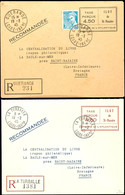 5456 1945, Zwei Verschiedene Ganzsachenumschläge Zu 4,50 Fr. (einmal Schwarzer Eindruck Auf Braunem Umschlag, Der Andere - Autres & Non Classés
