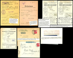 5517 1940, 3 Einlieferungsscheine Für R - Briefe, 2 Briefe D.R. Nach Luxemburg, Kleiderkarte Und Lebensmittelbezugsauswe - Luxembourg