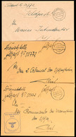 5623 1939, 3 Feldpost-Dienstbriefe Mit Handschriftlicher Angabe Der Feldpost-Nr. 03772 = Zerstörer "Z16" "Friedrich Eckh - Autres & Non Classés