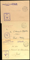 5644 1940 Und 1942, 3 Feldpost-Dienstbriefe: Vom 25.3.40 Mit Feldpost-Nr. 01158 = Befehlshaber Der Sicherung Der Ostsee, - Autres & Non Classés