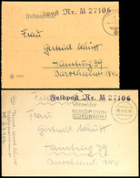 5655 1940, Feldpost-Brief Mit Inhalt Und Stummem Maschinen-Stpl. Mit Werbeeinsatz Vom 15.4.40 Sowie Mit Stpl. Feldpost-N - Autres & Non Classés