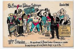 CPA FLEURY La Semaine Politique Satirique 1906 Non Circulé Haltères Force Clemenceau Briand Maçonnique - Philosophy
