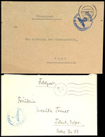 5668 1941 Und 1942, Feldpost-Brief Mit Stummem Maschinen-Stpl. Vom 17.3.41 Aus Den Haag Sowie Mit Brief-Stpl. Und Absend - Autres & Non Classés