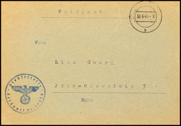 5871 UDSSR: 1943, Feldpost-Brief Mit Aptiertem Tagesstempel Vom 30.6 Nach Idar-Oberstein, Briefstempel Und Absender Mit  - Autres & Non Classés