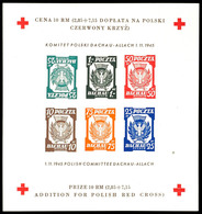 5905 Dachau, 4 Rot-Kreuz-Blockausgaben, Einmal Mit Kopfstehender Marke, Ungebraucht Ohne Gummi Wie Verausgabt, Tadellose - Autres & Non Classés