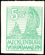 6065 5 Pfg Abschied Mittelgrün, Tadellos Postfrisch, Gepr. Kramp BPP, Mi. 240,-, Katalog: 32xb ** - Autres & Non Classés