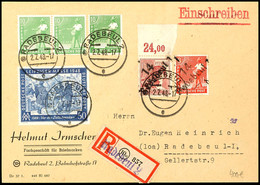 6303 RADEBEUL, 60 Pf. Hell In MiF Mit Arbeiterserie (Zehnfachfrankatur), Bedarfs-R.-Brief Nach Dresden, Brief Oben Minim - Autres & Non Classés