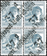 6349 BOLTENHAGEN, 12 Pf. Arbeiter, ARGE: 8 (Gruppe 7), 4er-Block, Tadellos Postfrisch, Gepr. Lieder BPP, Katalog: 170VII - Other & Unclassified