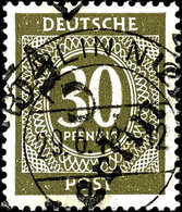 6362 BERLIN 54, 30 Pf. Ziffer, ARGE: 14a, Tadellos, Gestempelt, Gepr. Busse BPP, Katalog: IpI O - Autres & Non Classés