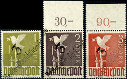 6364 BERLIN-OBERSCHÖNEWEIDE, 1M - 3 M. Taube, ARGE: 47c, Tadellos Postfrisch, Gepr. Ballschmidt/Dr. Böheim BPP, Katalog: - Autres & Non Classés