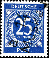 6394 MUSKAU, 25 Pf. Ziffer Ultramarin, Tadellos Postfrische, ARGE: 65a, Fotoattest Müller "echt Und Einwandfrei". Eine A - Autres & Non Classés