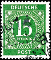 6410 WITTICHENAU, 15 Pf. Ziffer Grün, Tadellos Postfrisch, ARGE: 127 (Gruppe:9), Gepr. Petzold BPP, Katalog: IiII ** - Autres & Non Classés