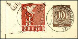 6422 EISLEBEN, 3 M. Taube A. Ganzsachenausschnitt, ARGE: 46 B, Tadellos, Gepr. Dr. Böheim BPP, Katalog: IIcIV BS - Other & Unclassified