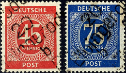 6423 ELBINGERODE, 45 Und 75 Pf. Ziffer, Tadellos Postfrisch, Gepr. Dr. Modry BPP, Katalog: Is,vIV ** - Autres & Non Classés