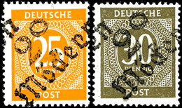 6491 MÖCKERN, 25 Und 30 Pf. Ziffer, Tadellos Postfrisch, Gepr. Dr. Böheim BPP, Katalog: IoVIb,u.a. ** - Autres & Non Classés