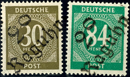 6494 RAGUHN, 30 Und 84 Pf. Ziffer, Tadellos Postfrisch, Gepr. Dr. Modry BPP, Katalog: IpVIb,u.a. ** - Other & Unclassified