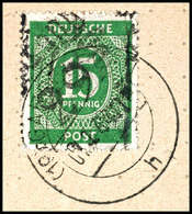 6503 TANGERMÜNDE, 15 Pf. Ziffer A. Briefstück, Tadellos, Gepr. Modry BPP, Katalog: IiVIa BS - Autres & Non Classés