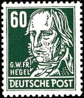 6560 60 Pfg Hegel Schwarzgrün, Tadellos Postfrisch, Kurzbefund Paul BPP "... Einwandfrei", Katalog: 338vbXI ** - Autres & Non Classés