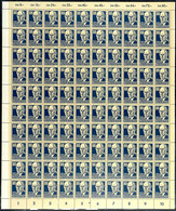 6562 80 Pfg Thälmann Lack Im Kompletten Bogen, Farbpunkt In Markenfarbe Auf Reihenzähler 5, Tadellos Postfrisch, Mi. 100 - Autres & Non Classés