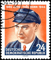 6574 24 Pf. Thälmann Mit Wz. YI, Tadellos, Gestempelt, Kurzbefund Schönherr, Mi. 500,-, Katalog: 432YI O - Autres & Non Classés