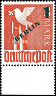 6678 5 Pfg - 1 Mark Grün-Aufdruck, Mit 4 Werten Kompletter Satz, Tadellos Postfrisch Mit Fotoattest H.-D. Schlegel BPP ( - Autres & Non Classés