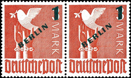 6685 1949, "Grünaufdruck Kpl. In Waag. Paaren, Tadellos, Fotoattest Schlegel BPP, Mi. 500.-+, Katalog: 64/67 (2) ** - Autres & Non Classés