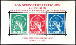 6697 Berliner Währungsgeschädigte - Block, Tadellos Postfrisch Mit Fotoattest H.-D. Schlegel BPP (von 2002): "echt Und E - Autres & Non Classés