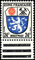 6741 24 Pfg In B-Farbe, Papier X, Mit Unterrand, Tadellos Postfrisch, Gepr. Straub BPP, Mi. 150.-, Katalog: 9bx ** - Other & Unclassified