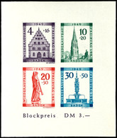 6750 Blockausgabe "Freiburg" Geschnitten Mit Plattenfehler IV, Tadellos Postfrisch, Unsigniert, Mi. 300.-, Katalog: Bl.1 - Autres & Non Classés