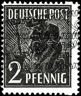 6807 2 Pfg. Mit Normalem Und Schrägem Aufdruck, Postfrisch, Signiert Schlegel BPP, Mi. 180.-, Katalog: 36IDDF ** - Autres & Non Classés