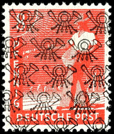 6812 8 Pf. Arbeiter, Netzaufdruck, Schwärzlichgraurot, Postfrisch, Gepr. ARGE, Mi. 200,-, Katalog: 38IIb ** - Other & Unclassified