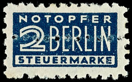 6913 2 Pf. Blau, Gez. 10 3/4 Und Zusätzliche Doppelzähnung Durch Markenmitte, Postfrisch, Kurzbefund Harlos BPP, Katalog - Other & Unclassified