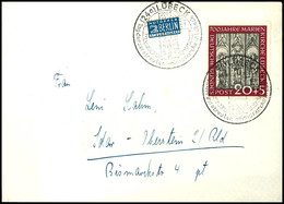 6948 20 Pfg Marienkirche Als Portogerechte Einzelfrankatur Mit Sonderstempel "LÜBECK 3.9.51" Nach Idar-Oberstein, Tadell - Other & Unclassified