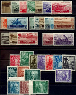 7098 1934 Tapferkeitsmedaille Mi. 494/513 Kpl. Sowie Ital. Imperium Mi. 605/13 U. 616/19, Je Tadellos Postfrisch, Mi. 74 - Autres & Non Classés