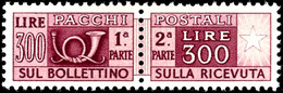 7102 1946/52, 25 C. Bis 500 Lire Paketmarken Mit Wz. 3, Tadellos Postfrisch, Sehr Seltene Serie, Mi. 2.500.-, Katalog: 6 - Non Classés