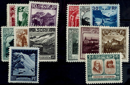 7122 1930, Freimarken, 14 Werte Kpl., Tadellos Ungebraucht, Katalog: 94/107 * - Liechtenstein