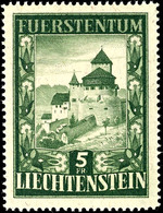 7140 1952, "Burg Von Vaduz" Tadellos Postfrisch, Mi. 280.-, Katalog: 309 ** - Liechtenstein