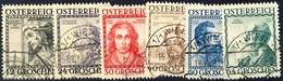 7213 Berühmte Baumeister Kpl. Tadellos Rundgestempelt, Mi. 150,-, Katalog: 591/96 O - Autres & Non Classés